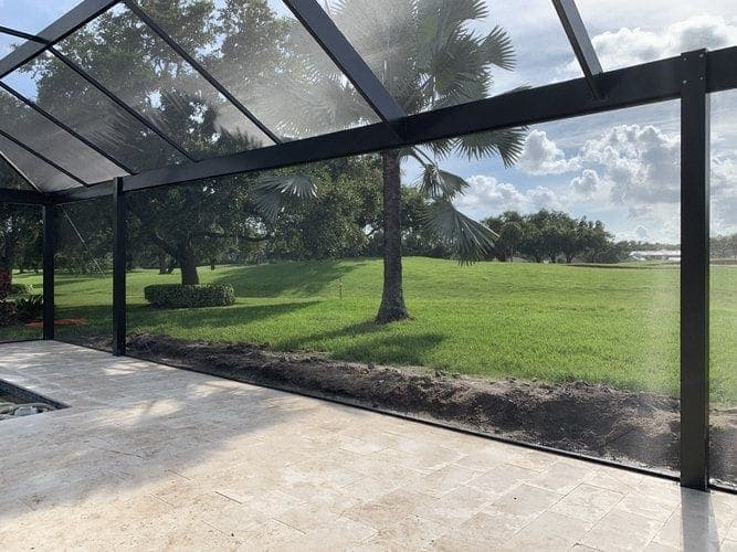 Screen panel replacement at The Sanctuary at River Strand in Bradenton